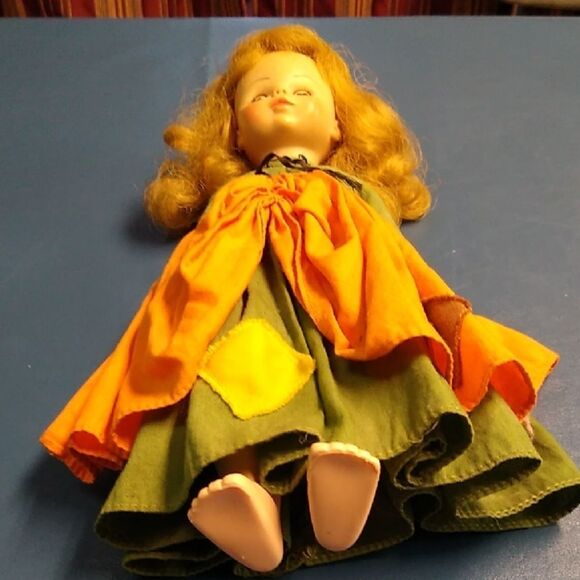 Cinderella Madame Alexander Vintage Orange and Green Doll
